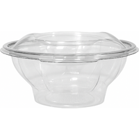250cc Round hinged PET salad container (10x50)
