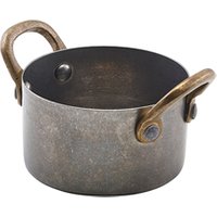 GenWare Vintage Steel Mini Casserole Dish 7.8 x 4.5cm - Pack of 6