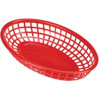 Fast Food Basket Red 23.5 x 15.4cm - Pack of 6