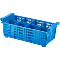 8 Compart Cutlery Basket (Blue) 430 X 210 X 155mm