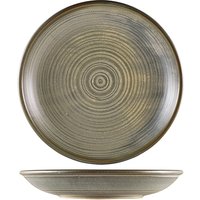 Terra Porcelain Matt Grey Deep Coupe Plate 28cm
