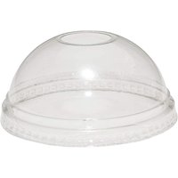 9/12/16/20 Oz Clear Dome Lid with Hole