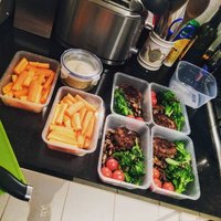 Plastic Takeaway Container & Lid 650cc