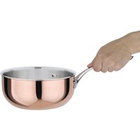 Vogue Copper Tri-Wall Flared Sauté Pan 20cm