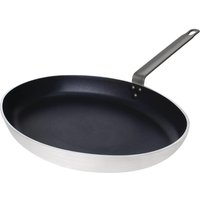 Vogue Aluminium Non-Stick Teflon Platinum Plus Oval Frying Pan 40cm