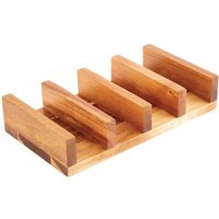 Olympia Acacia Wood Taco Stand