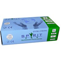 Spirit PF Blue vinyl Gloves Small (10x100)
