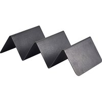 GenWare Black Vintage Steel Fast Food Stand 2 Slot - Pack of 12