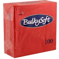 BulkySoft 40x40cm Red 2ply 4 Fold Dinner Napkin (20x100)