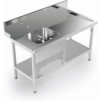 Aristarco - 1500mm Left hand Pre rinse sink for hood dishwasher