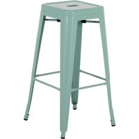 Bolero Bistro Metal High Stools Olive Green (4 Pack)