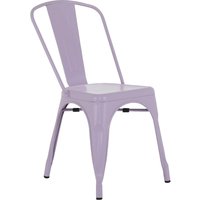 Bolero Bistro Metal Chairs Lilac Pop (4 Pack)