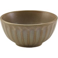 Terra Porcelain Matt Grey Scalloped Round Bowl 13.8cm - Pack of 6