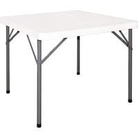 Bolero HDPE Square Folding Table 3ft White (Single)