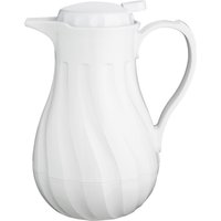 Olympia Insulated Swirl Jug White 1.2Ltr