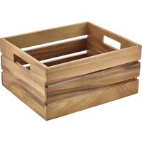 Genware Acacia Wood Box/Riser GN 1/2