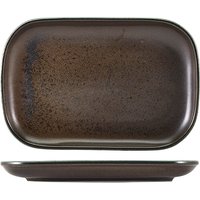 Terra Porcelain Black Rectangular Plate 29 x 19.5cm - Pack of 6
