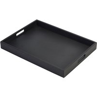 Solid Black Butlers Tray 44 x 32 x 4.5cm