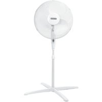 Status 16" Oscillating White Stand Fan