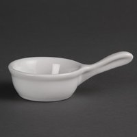 Olympia Whiteware Miniature Pan Shaped Bowls 35ml 1.2oz (12 pack)