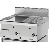 Giorik Snack 60 LGG6910X Slimline Gas griddle - 1/2 Ribbed + 1/2 Smooth