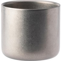 Utopia Artemis Double Wall Cups Rumbled Steel 82mm (6 Pack)