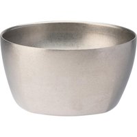 Utopia Artemis Double Walled Bowls Rumbled Steel 110mm (6 Pack)
