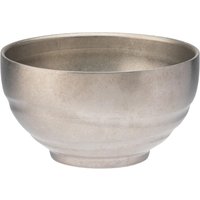 Utopia Artemis Double Walled Bowls Rumbled Steel 120mm (6 Pack)