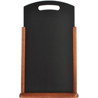 Large Table Chalk Board Dark Wood 21X45cm