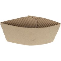 Fiesta Compostable Corrugated Cup Sleeves for 12/16oz Cups (Pack of 1000)
