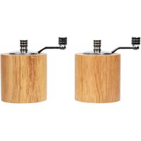 Olympia Light Wood Salt and Pepper Mill Grinder Set