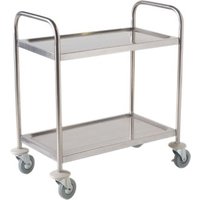 Fully Welded S/St. Trolley - 2 Shelves
