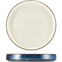 Terra Porcelain Aqua Blue Two Tone Presentation Plate 21cm - Pack of 6