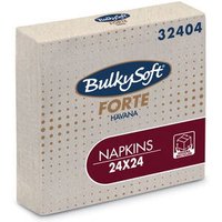 Bulkysoft 24x24cm Kraft 2ply 4fold Cocktail Napkins (20x100)