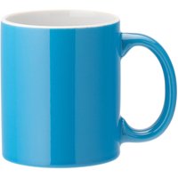 Utopia Pure White Straight-Sided Mugs Blue 340ml (12 Pack)