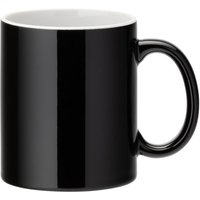 Utopia Pure White Straight-Sided Mugs Black 340ml (12 Pack)