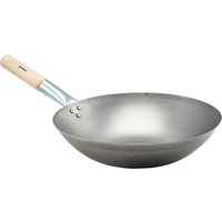 Black Iron Wok Flat Base 14"/ 35.6cm