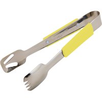 Genware Plastic Handle Buffet Tongs Yellow