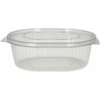 375cc rPET Oval hinged salad container (8x50)