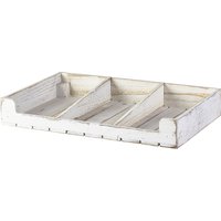 White Wash Wooden Display Crate
