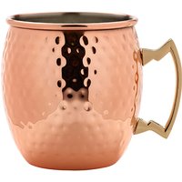 Barrel Copper Mug 55cl/19.25oz Hammered