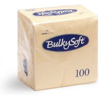 BulkySoft 40x40cm Cream 2ply 4 Fold Dinner Napkin (20x100)