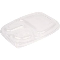 Lids For 34oz 3-Compartment Microwaveable Containers (16x20)