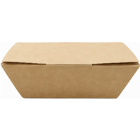 Small Kraft Nested Takeaway Boxes - 117x75x60mm (6 x 50's)