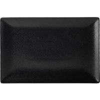 Luna Stoneware Black Rectangular Plate 30 x 20cm/12 x 8"