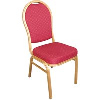 Bolero Arched Back Banquet Chairs Red & Gold (Pack of 4)