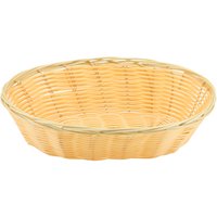 Oval Polywicker Basket 9"X6"X2.25" - Pack of 12