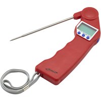 Genware Red Folding Probe Pocket Thermometer