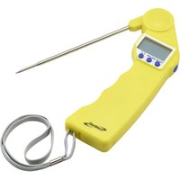 Genware Yellow Folding Probe Pocket Thermometer