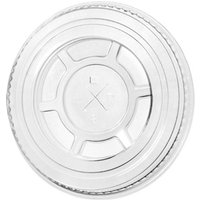 78mm Clear Greenspirit rPET Flat Lids S/Slot (JC1) (50x50)